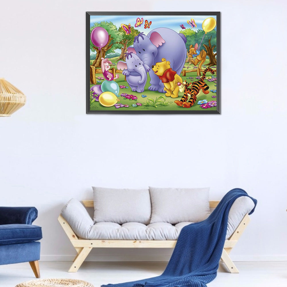 Winnie The Pooh - Full Round Drill Diamond Painting 50*40CM
