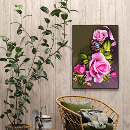 Rose - Full Round Drill Diamond Painting 50*60CM