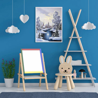 Snow Creek - Full Round Drill Diamond Painting 50*60CM