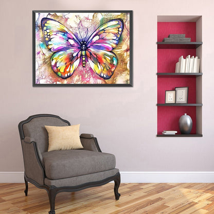 Butterfly - Full Round Drill Diamond Painting 40*30CM
