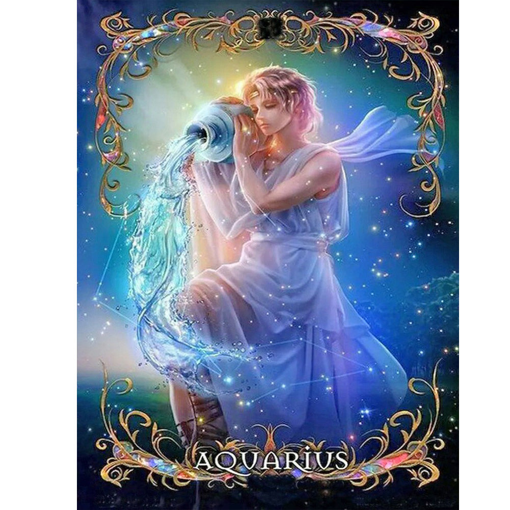 Aquarius God - Full Round Drill Diamond Painting 40*50CM