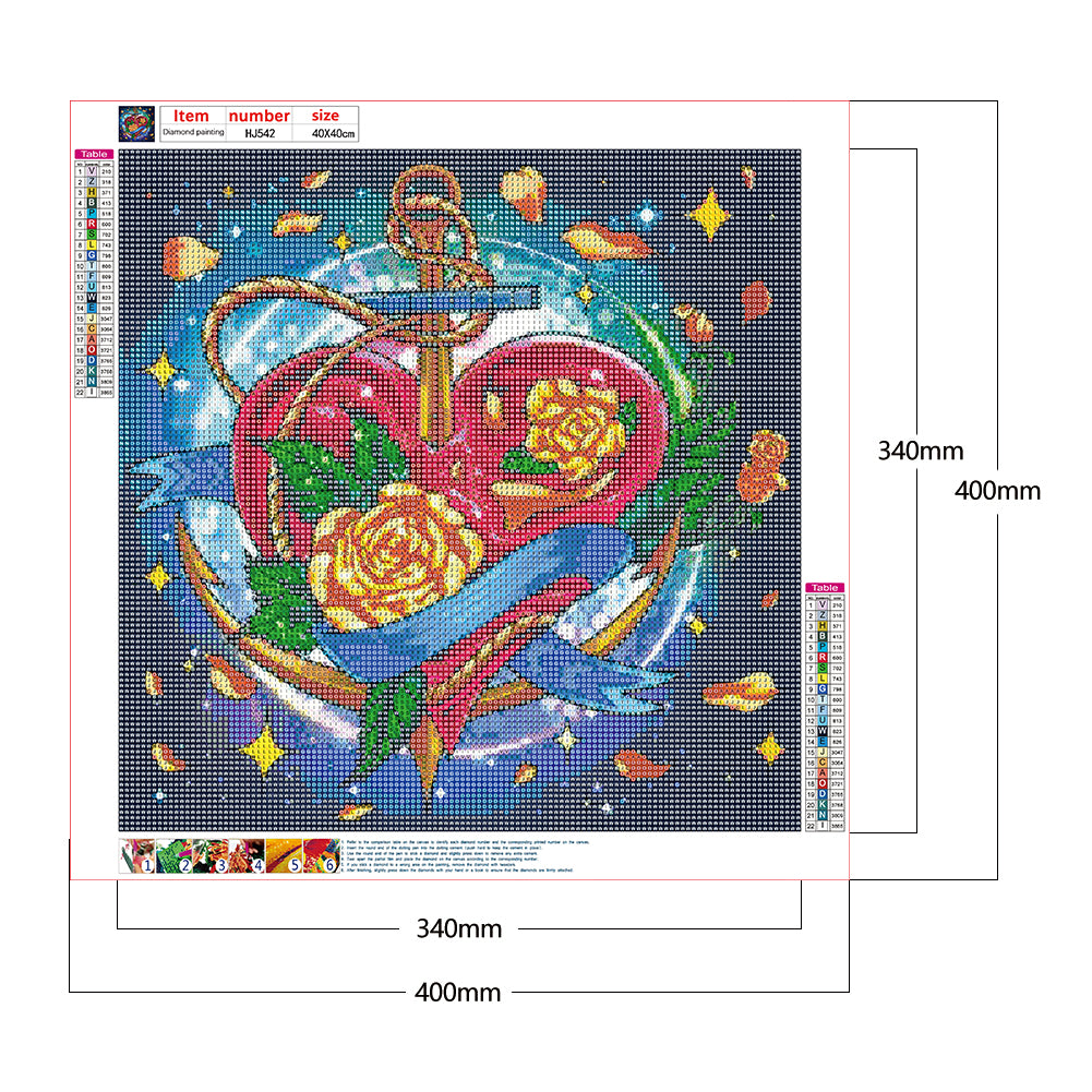 Love - Full Round Drill Diamond Painting 40*40CM