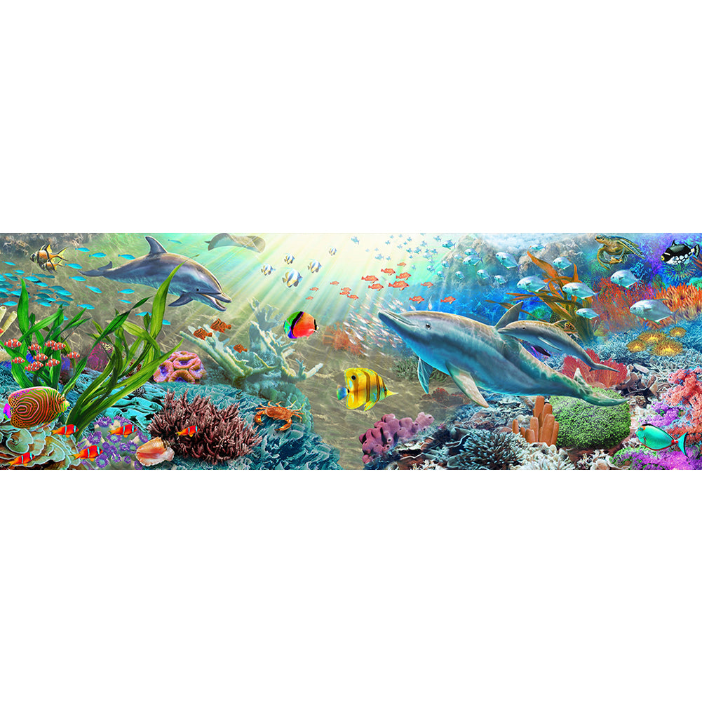 Ocean World - 11CT Counted Cross Stitch 30*90CM