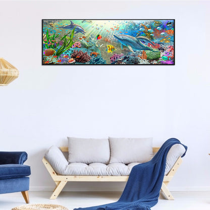 Ocean World - 11CT Counted Cross Stitch 30*90CM