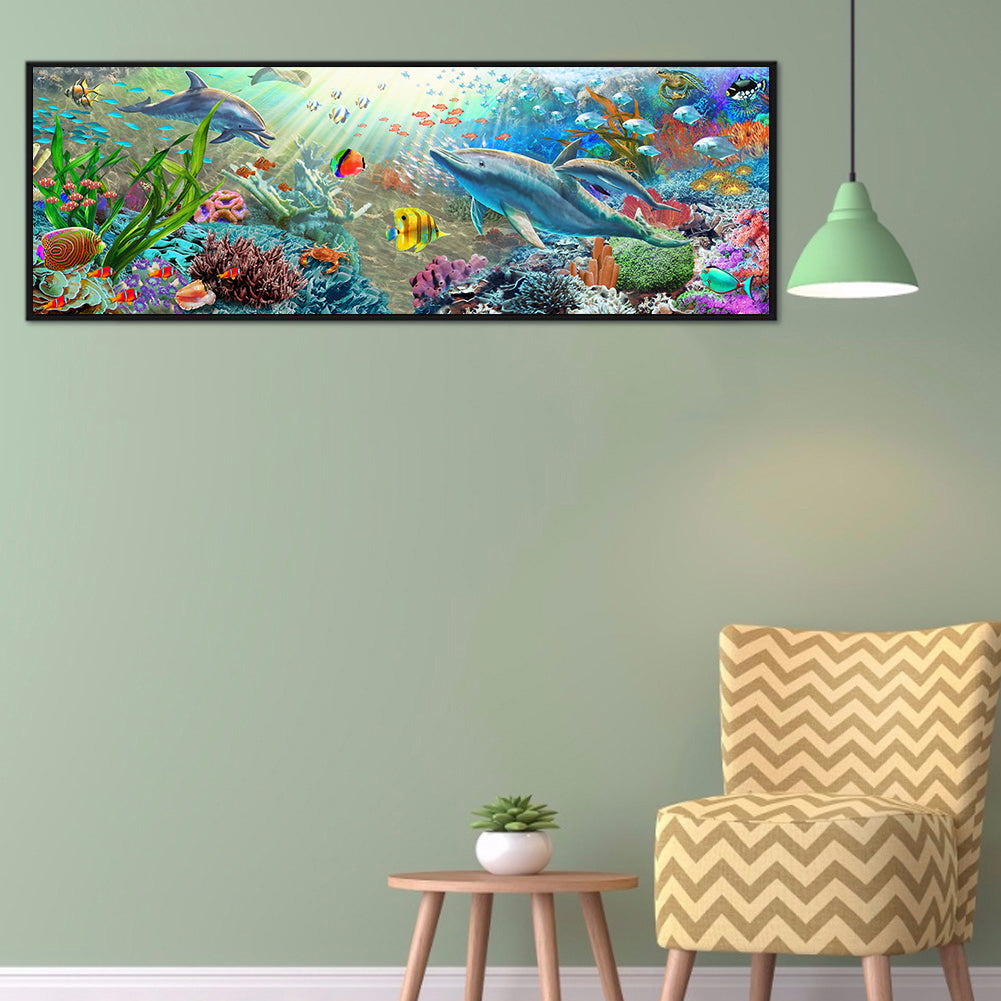 Ocean World - 11CT Counted Cross Stitch 30*90CM