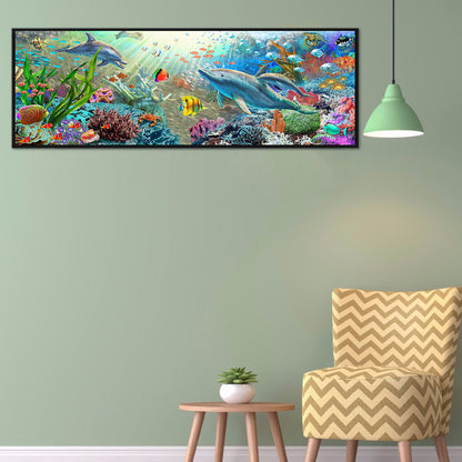 Ocean World - 11CT Counted Cross Stitch 30*90CM