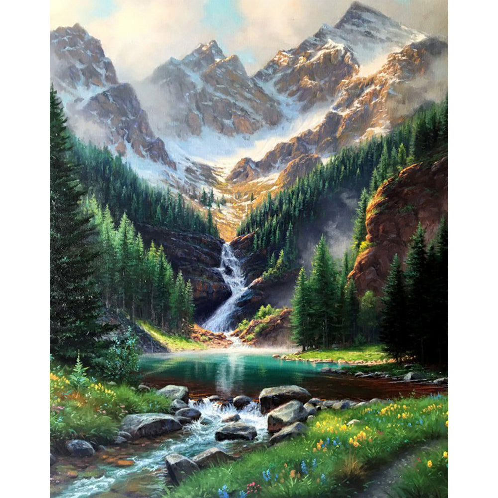 Landscape - Full Round Drill Diamond Painting 40*50CM