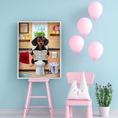 Dog - Full Round Drill Diamond Painting 30*40CM