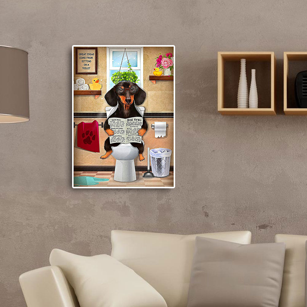 Dog - Full Round Drill Diamond Painting 30*40CM