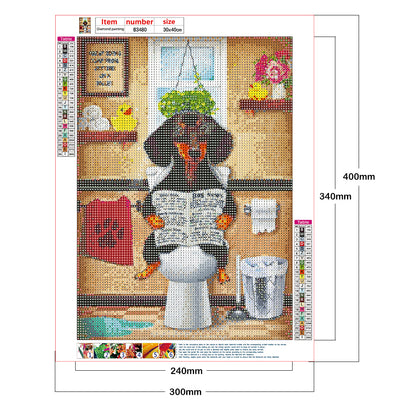 Dog - Full Round Drill Diamond Painting 30*40CM