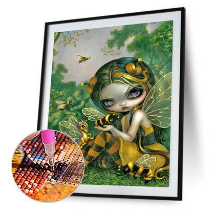 Big Eye Doll - Full Round Drill Diamond Painting 40*50CM