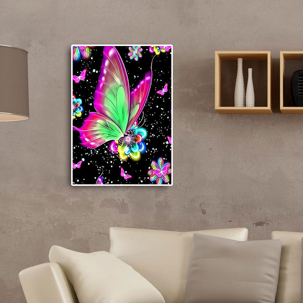 Butterfly - Full Round Drill Diamond Painting 50*60CM