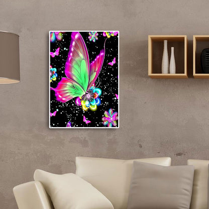 Butterfly - Full Round Drill Diamond Painting 50*60CM