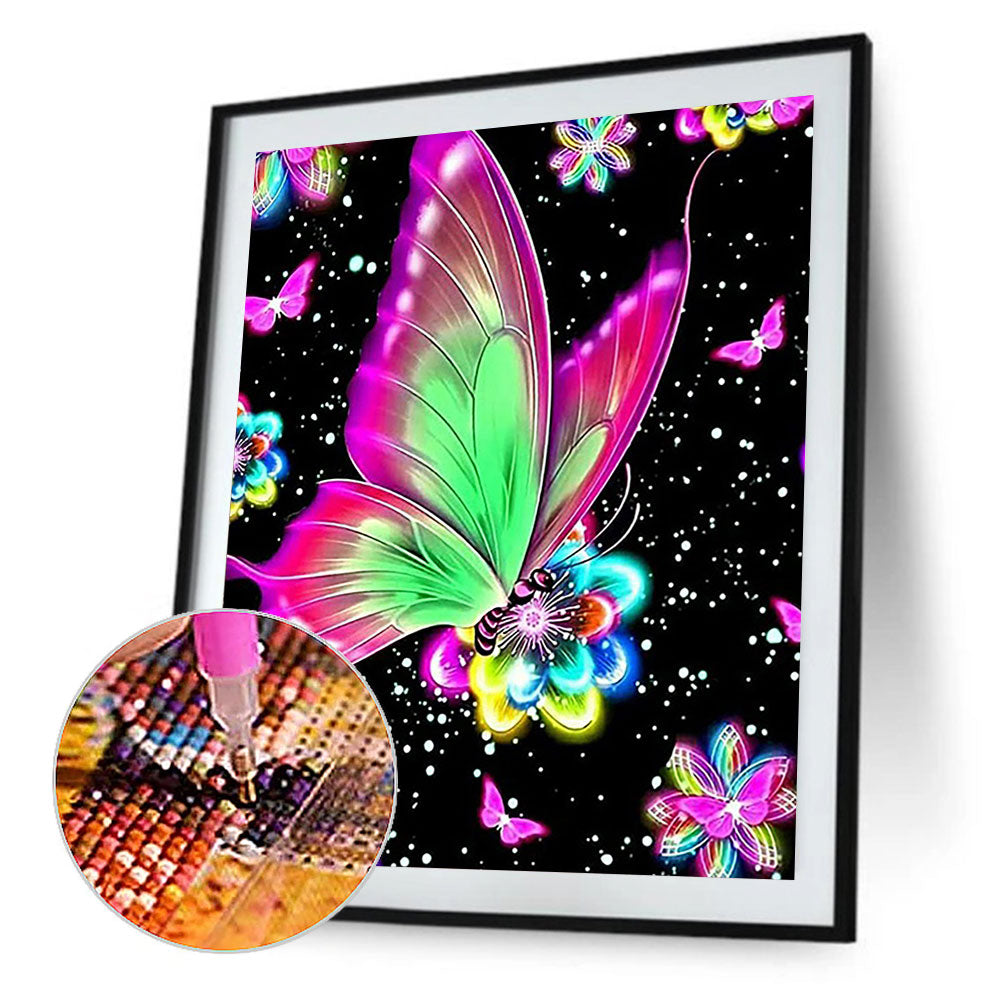 Butterfly - Full Round Drill Diamond Painting 50*60CM