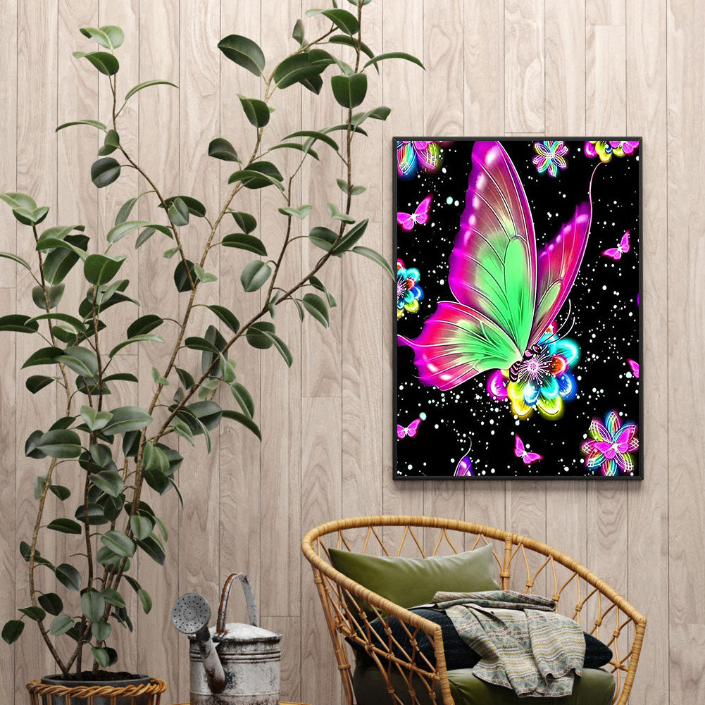 Butterfly - Full Round Drill Diamond Painting 50*60CM