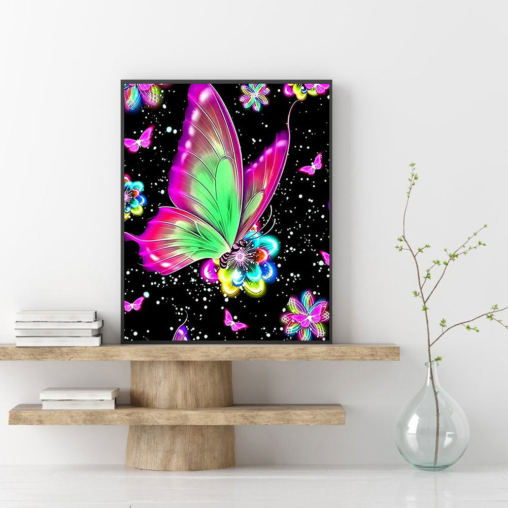 Butterfly - Full Round Drill Diamond Painting 50*60CM