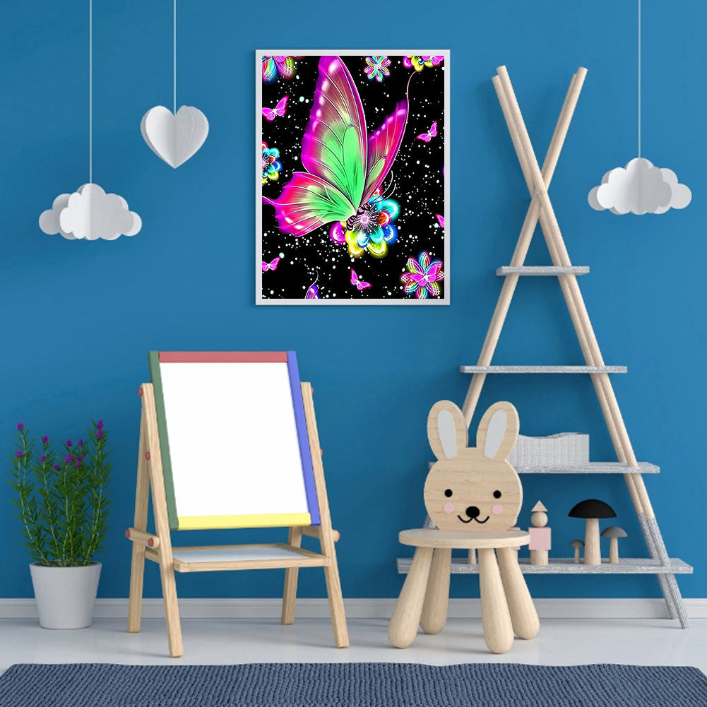 Butterfly - Full Round Drill Diamond Painting 50*60CM