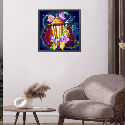 Butterfly Lantern - Full Round Drill Diamond Painting 35*35CM