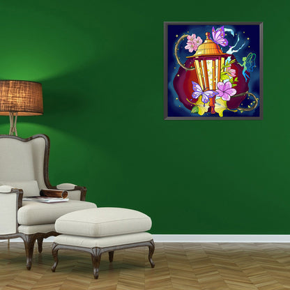 Butterfly Lantern - Full Round Drill Diamond Painting 35*35CM