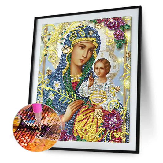 Religion - Special Shaped Drill Diamond Paiting 25*30cm