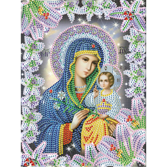 Religion - Special Shaped Drill Diamond Paiting 25*30cm