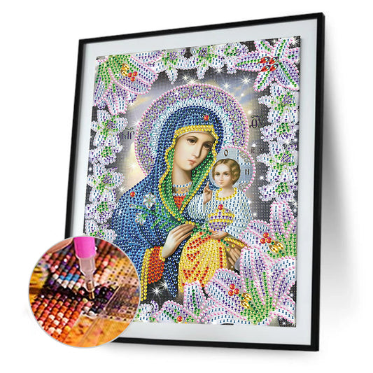 Religion - Special Shaped Drill Diamond Paiting 25*30cm