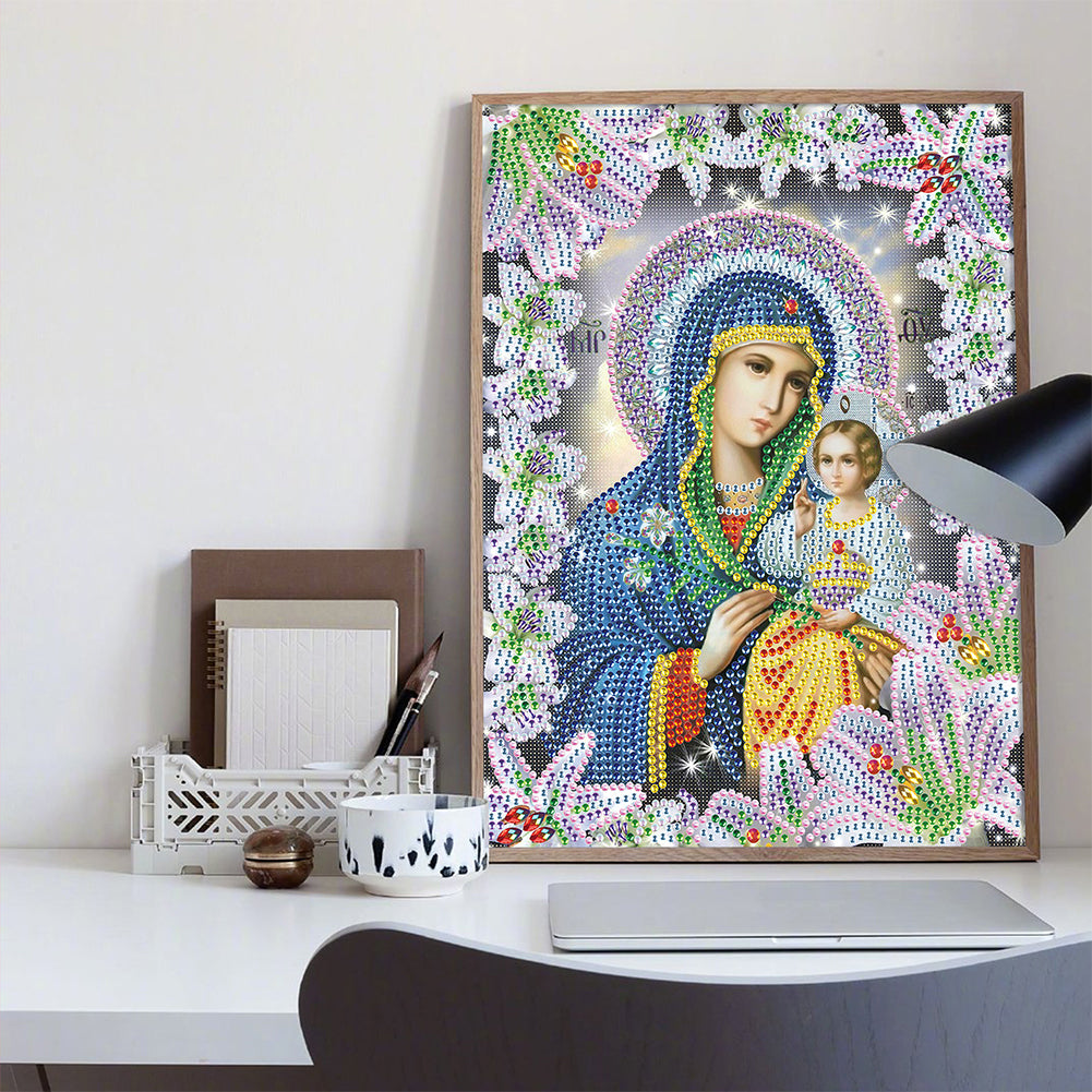 Religion - Special Shaped Drill Diamond Paiting 25*30cm