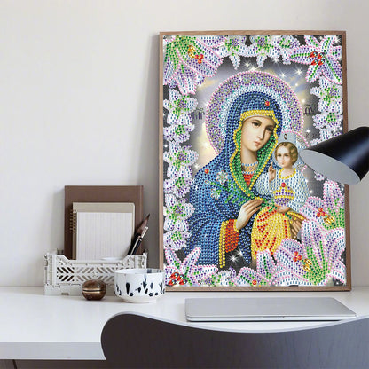 Religion - Special Shaped Drill Diamond Paiting 25*30cm