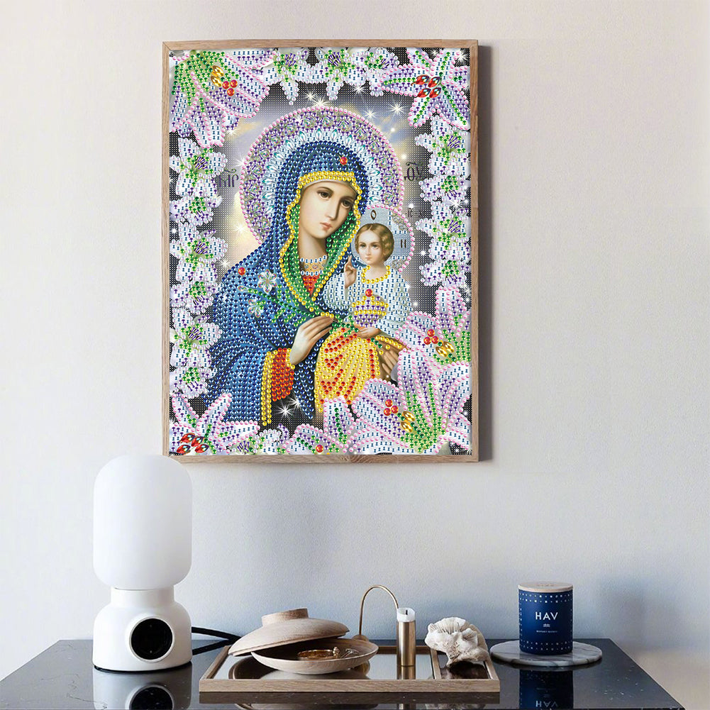 Religion - Special Shaped Drill Diamond Paiting 25*30cm