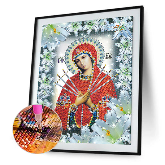 Religion - Special Shaped Drill Diamond Paiting 25*30cm