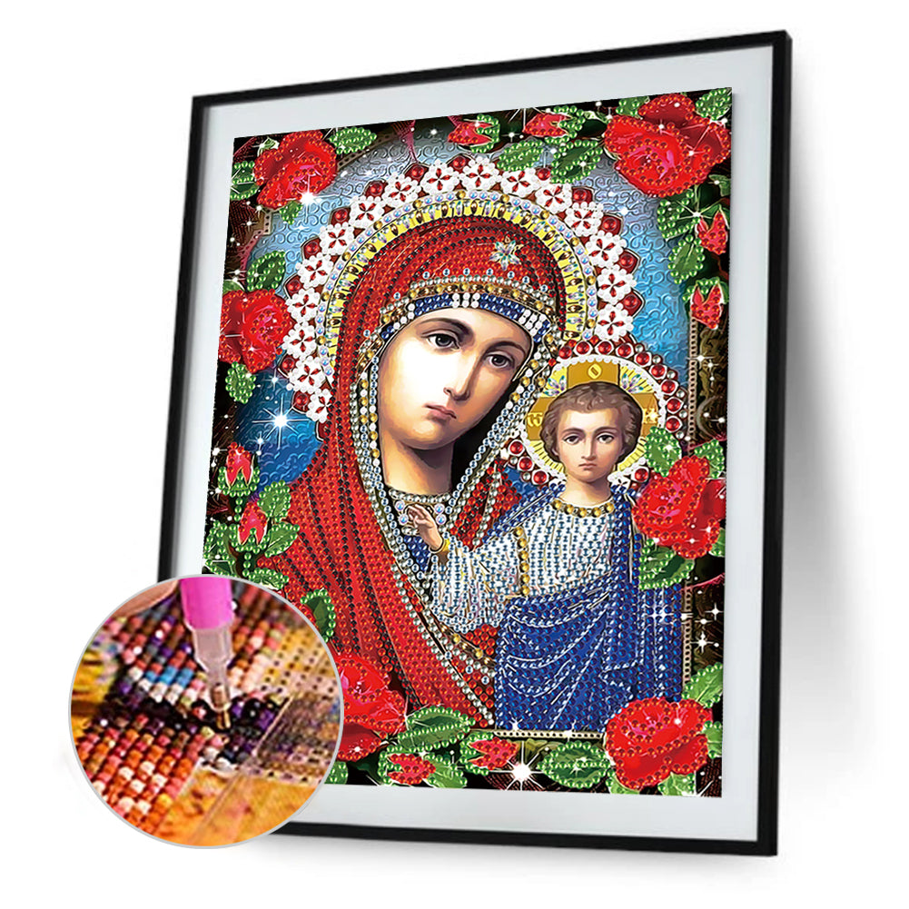 Religion - Special Shaped Drill Diamond Paiting 25*30cm