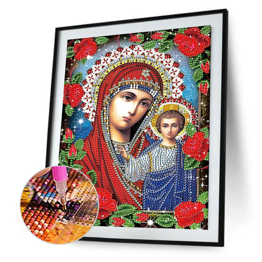 Religion - Special Shaped Drill Diamond Paiting 25*30cm