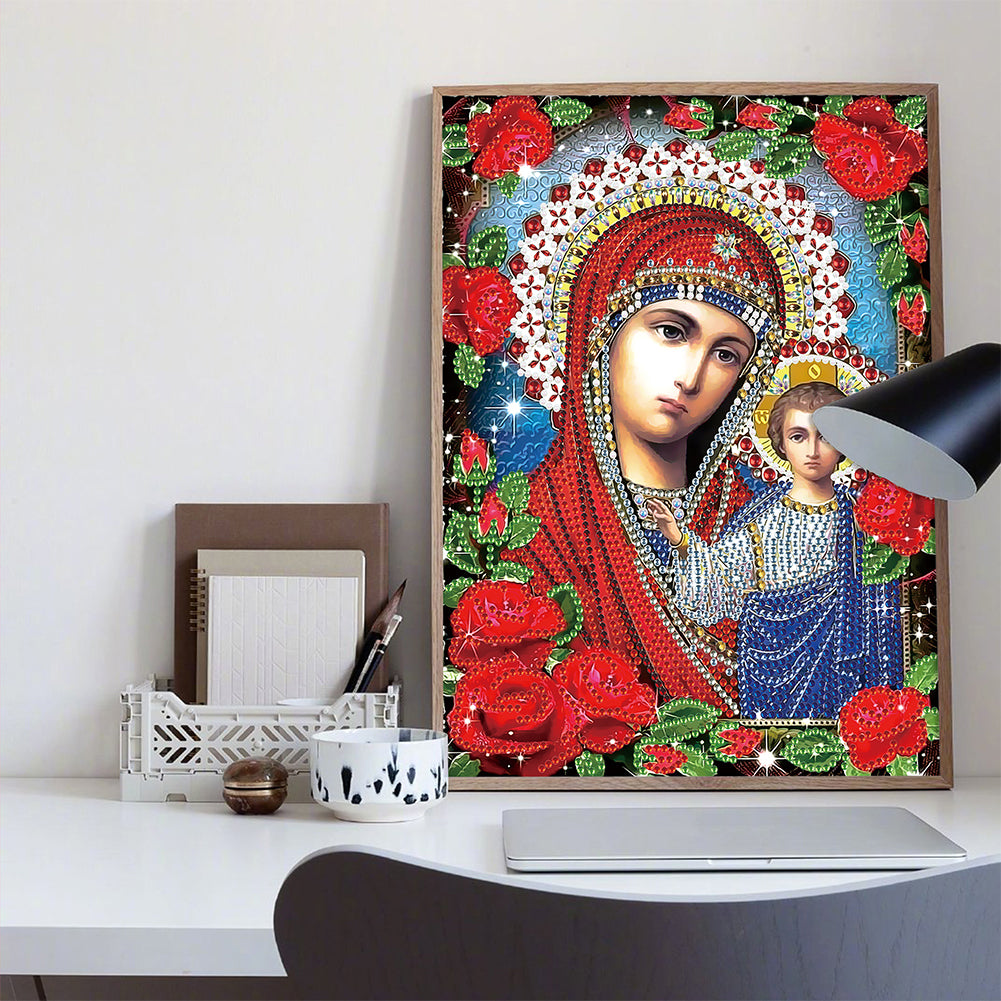Religion - Special Shaped Drill Diamond Paiting 25*30cm