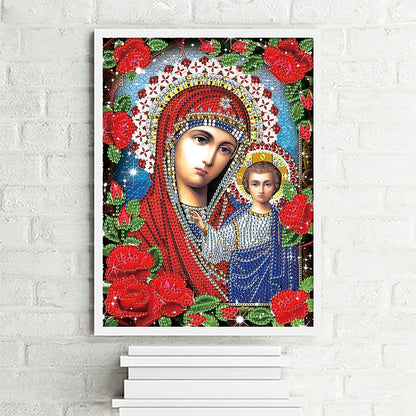 Religion - Special Shaped Drill Diamond Paiting 25*30cm