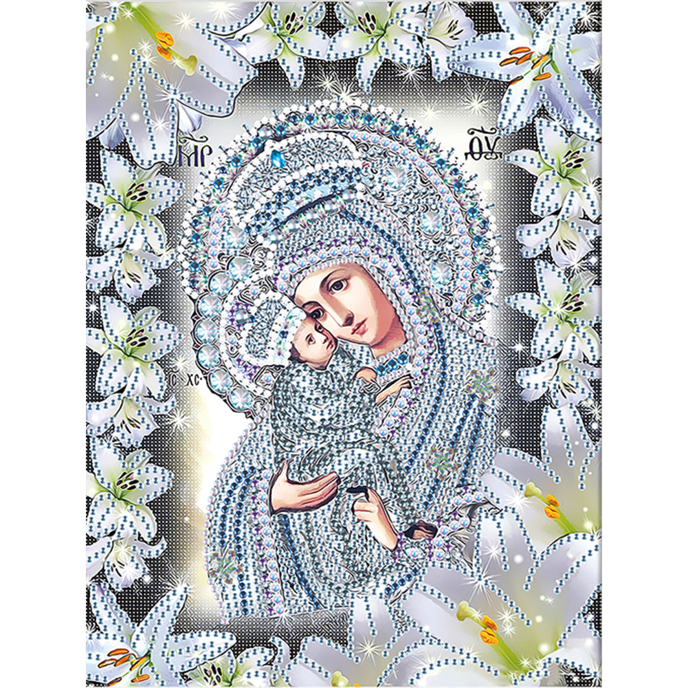Religion - Special Shaped Drill Diamond Paiting 25*30cm