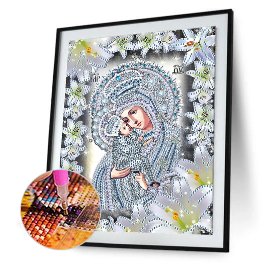 Religion - Special Shaped Drill Diamond Paiting 25*30cm