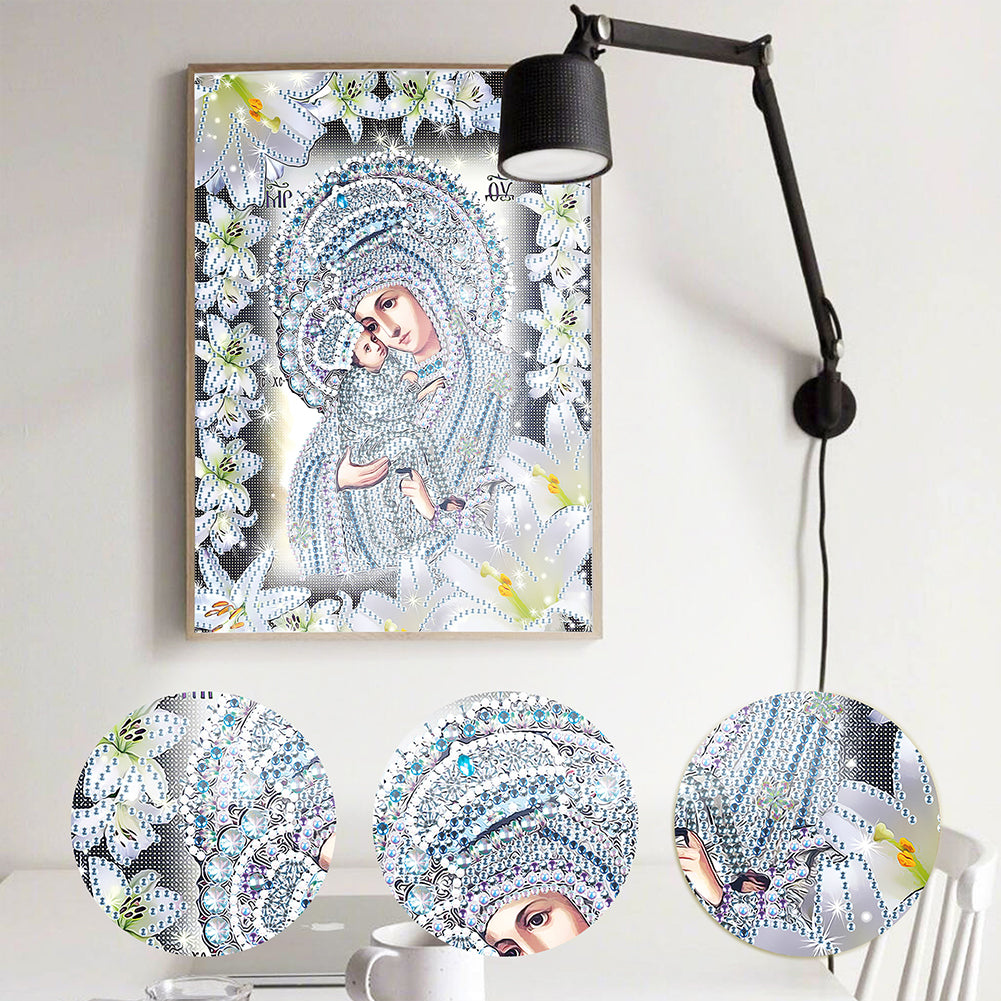 Religion - Special Shaped Drill Diamond Paiting 25*30cm