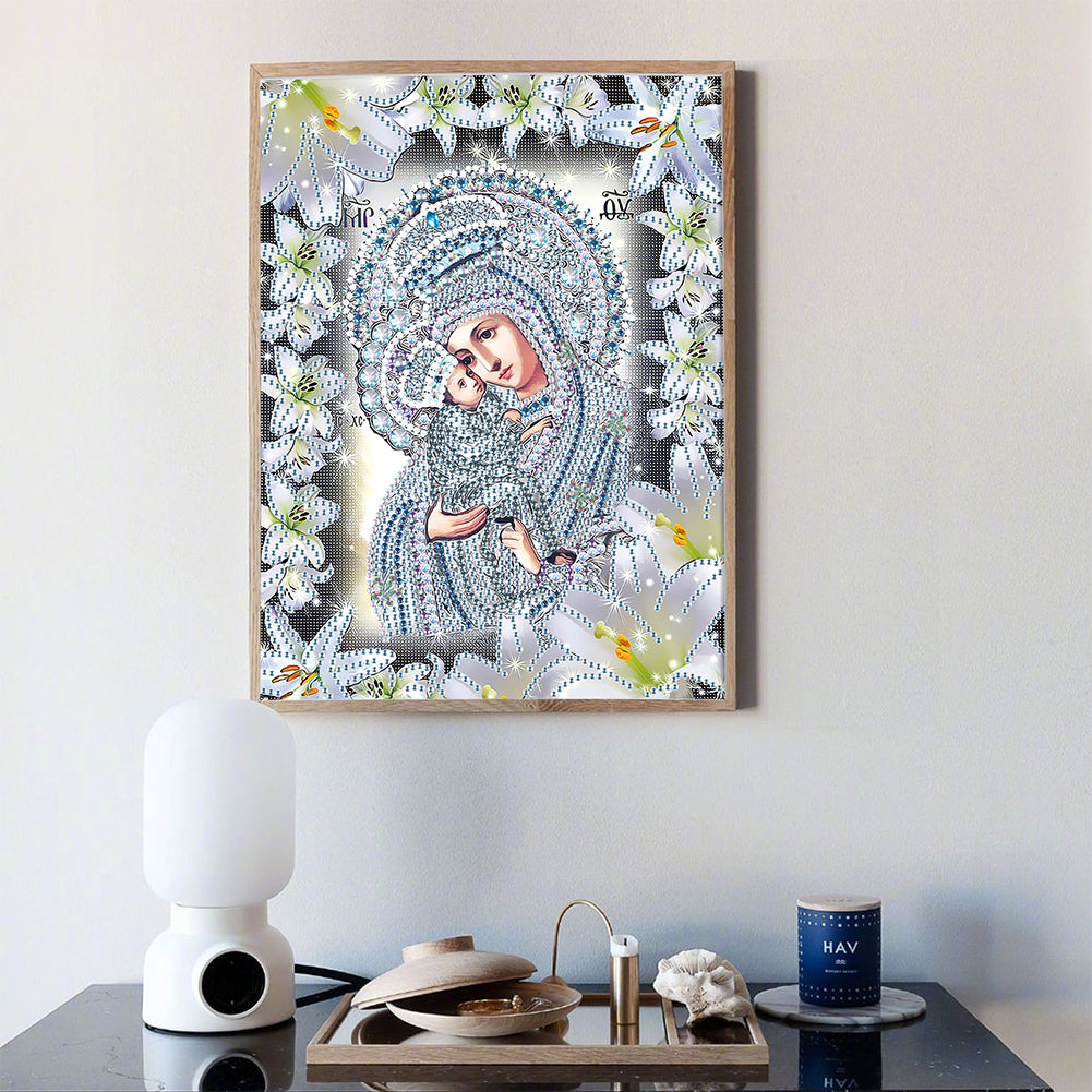 Religion - Special Shaped Drill Diamond Paiting 25*30cm