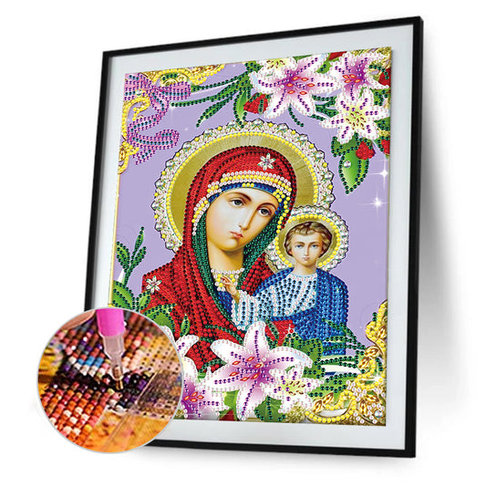 Religion - Special Shaped Drill Diamond Paiting 25*30cm
