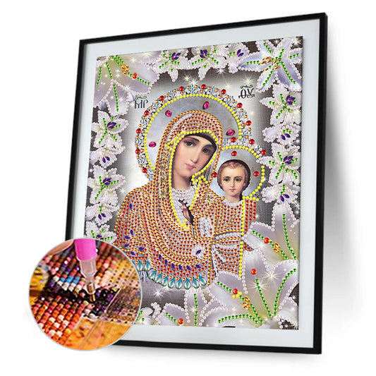 Religion - Special Shaped Drill Diamond Paiting 25*30cm