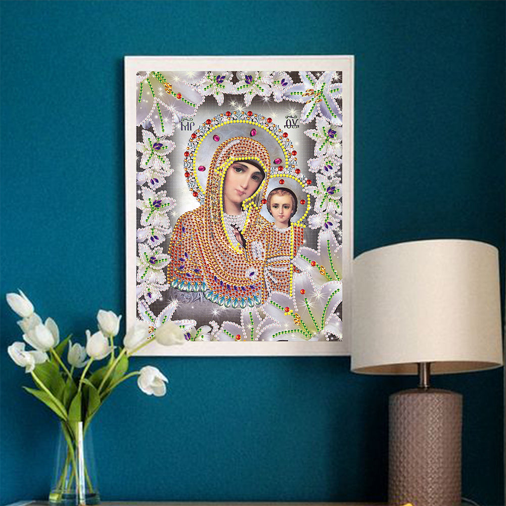 Religion - Special Shaped Drill Diamond Paiting 25*30cm