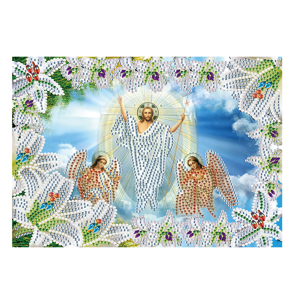 Religion - Special Shaped Drill Diamond Paiting 30*25cm