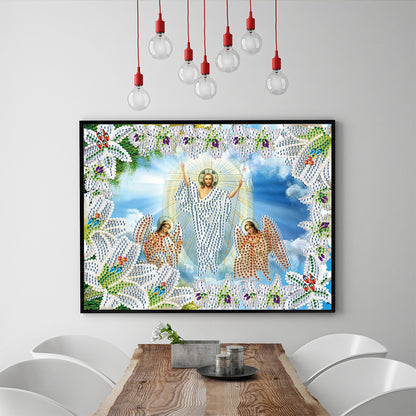 Religion - Special Shaped Drill Diamond Paiting 30*25cm