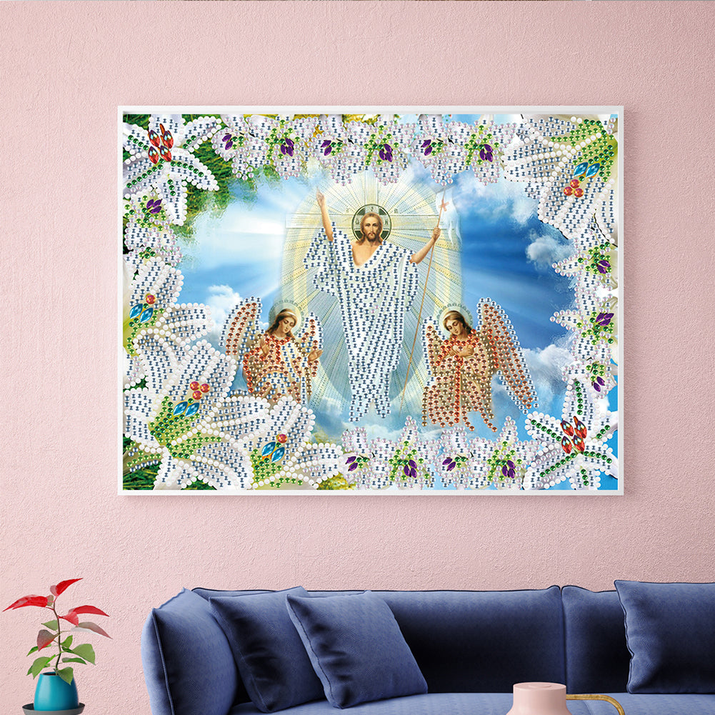 Religion - Special Shaped Drill Diamond Paiting 30*25cm