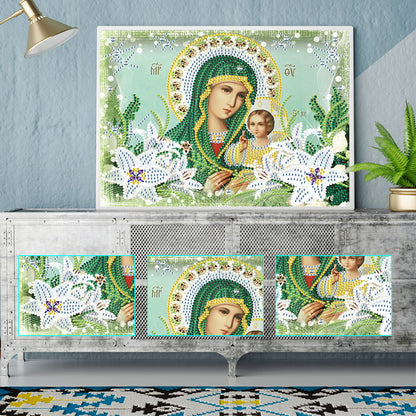 Religion - Special Shaped Drill Diamond Paiting 30*25cm
