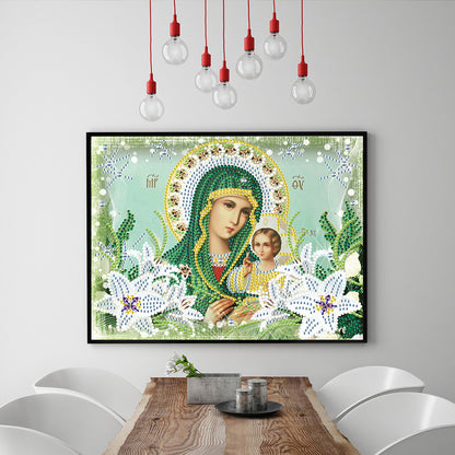 Religion - Special Shaped Drill Diamond Paiting 30*25cm