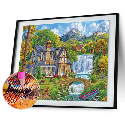 Garden Scenery - Full Square Drill Diamond Painting 40*30CM