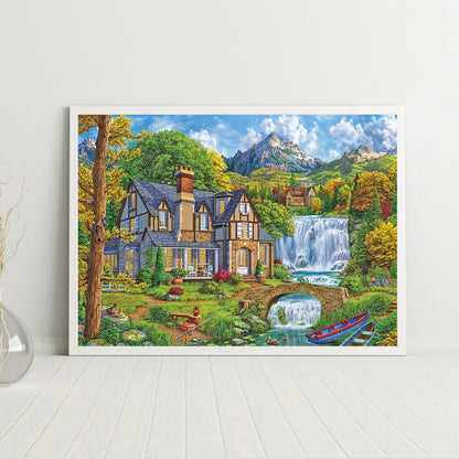 Garden Scenery - Full Square Drill Diamond Painting 40*30CM