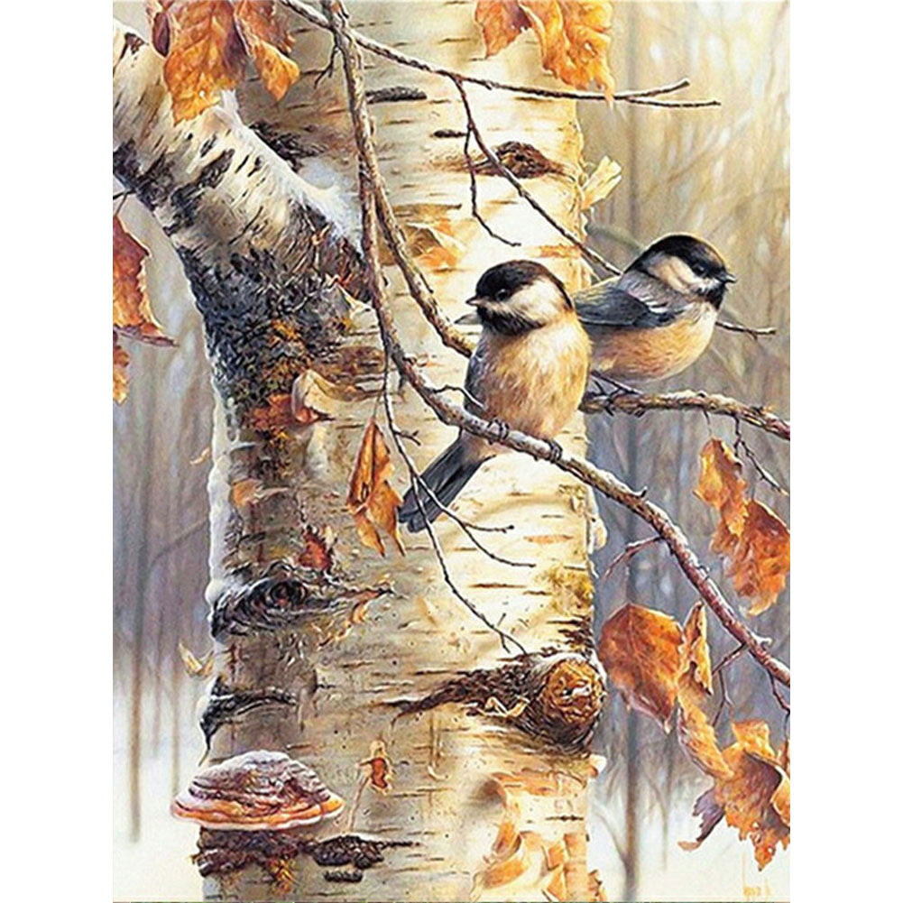 Bird - Full Round Drill Diamond Painting 30*40CM