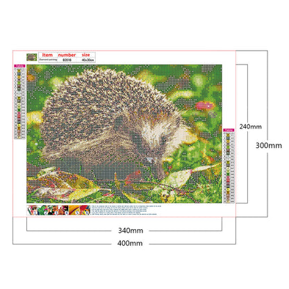 Hedgehog - Full Round Drill Diamond Painting 40*30CM